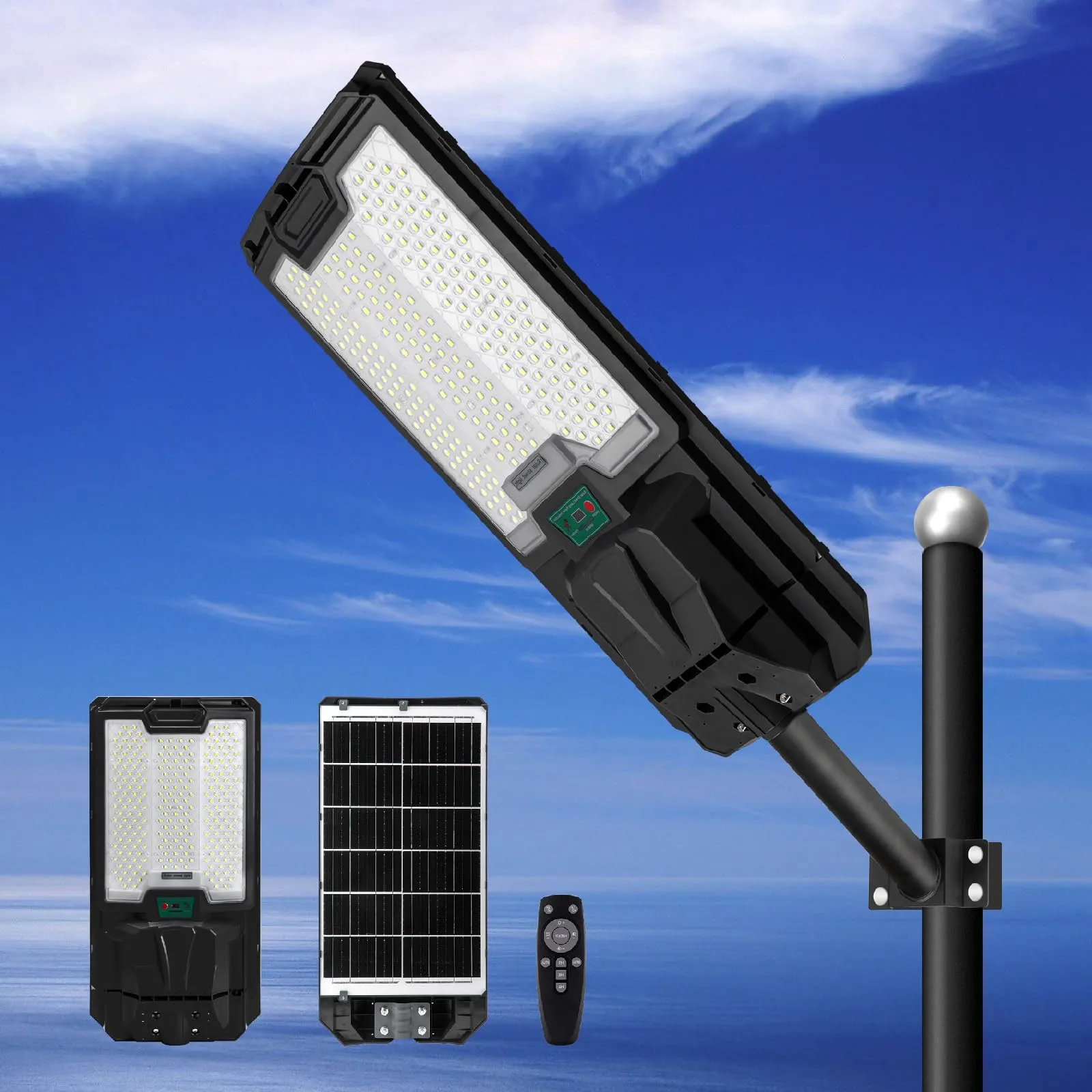 200W 400W All in one solar Parking Lot Lights -30,000 lumens