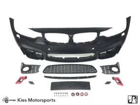 2014-2020 BMW 4 Series (F32 / F33 / F36) M4 Style Front Bumper Conversion Kit [Also Fits Gran Coupe]