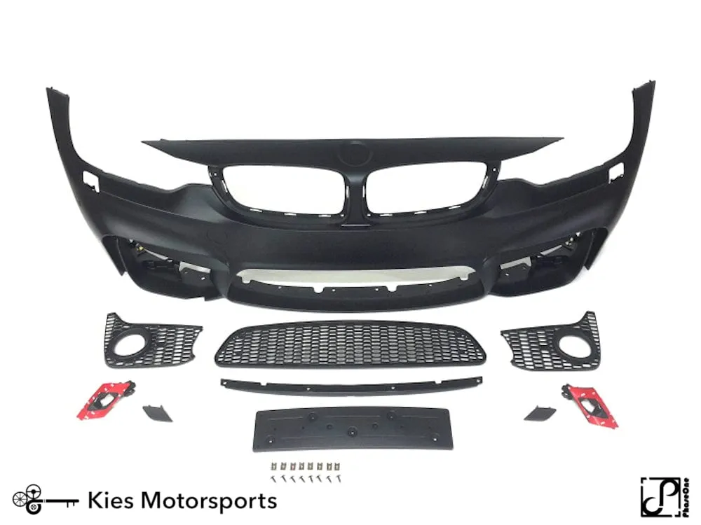 2014-2020 BMW 4 Series (F32 / F33 / F36) M4 Style Front Bumper Conversion Kit [Also Fits Gran Coupe]