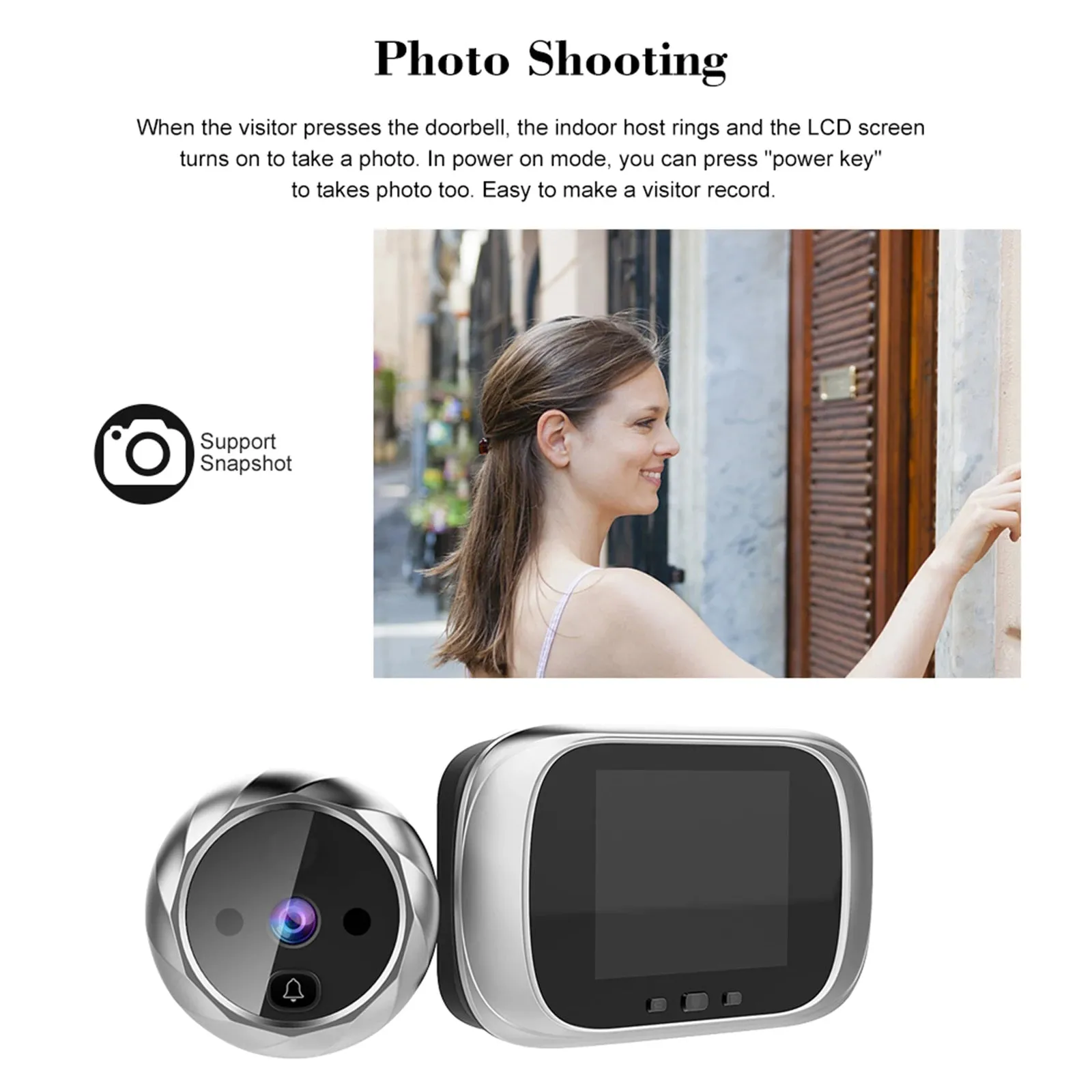 2.8" LCD Color Screen Peephole Camera