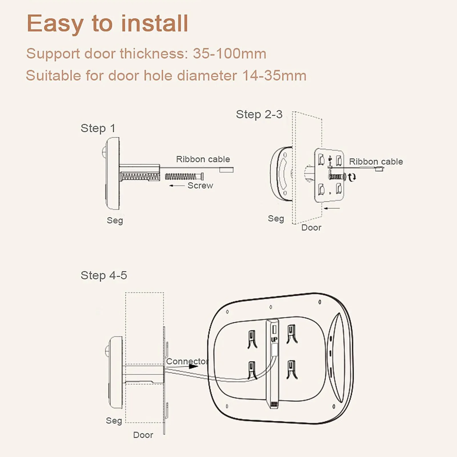 2.8" LCD Color Screen Peephole Camera