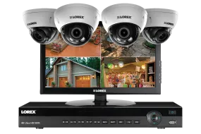 2K IP Camera Home Security System with Monitor, 140ft night vision with 3x Zoom lens