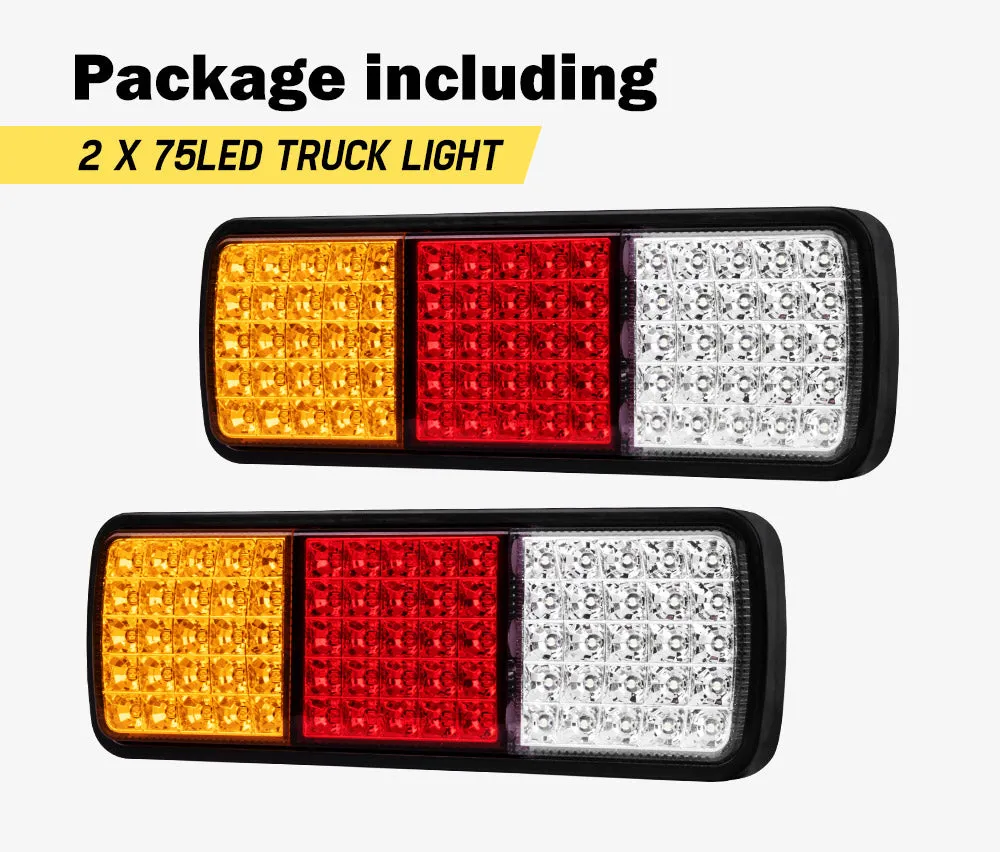 2x LED Tail Lights Stop Indicator Reverse 12V Ute Trailer Caravan Truck Boat ADR