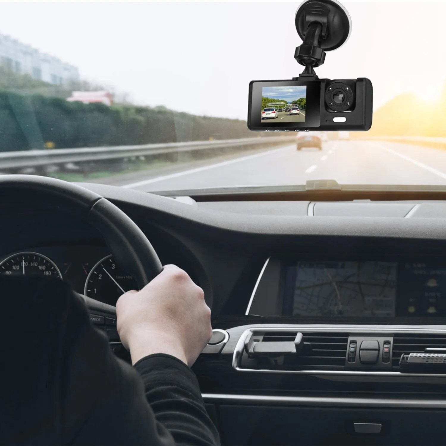 3 Channel Car DVR Dash Cam Video Recorder