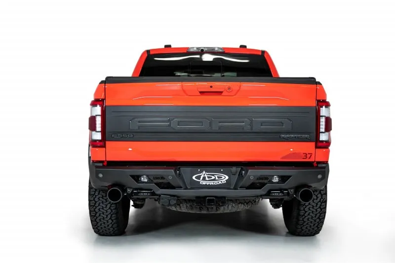 Addictive Desert Designs 2022  Ford Raptor Stealth Fighter R Bumper w/ 2 Cube Lights - Hammer Black