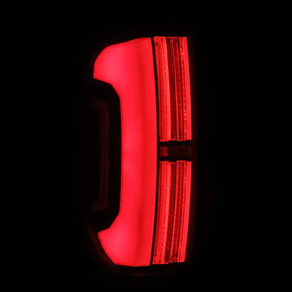 AlphaRex NOVA-Series Prismatic Black-Red LED Tail Lights | 2014-2021 Toyota Tundra