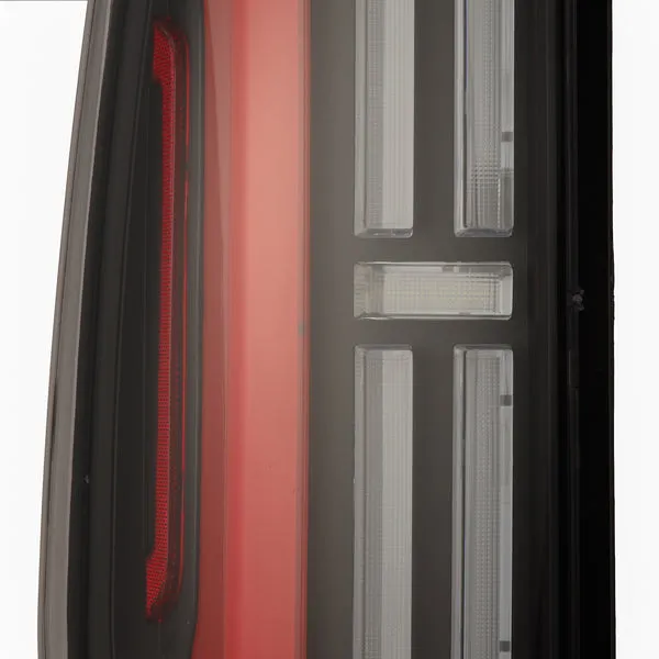 AlphaRex NOVA-Series Prismatic Black-Red LED Tail Lights | 2014-2021 Toyota Tundra