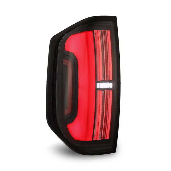 AlphaRex NOVA-Series Prismatic Black-Red LED Tail Lights | 2014-2021 Toyota Tundra