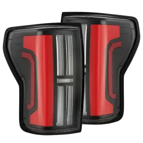 AlphaRex NOVA Series Prismatic Tail Lights Black-Red | 2007-2013 Toyota Tundra