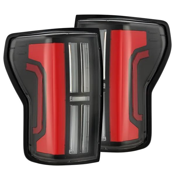 AlphaRex NOVA Series Prismatic Tail Lights Black-Red | 2007-2013 Toyota Tundra