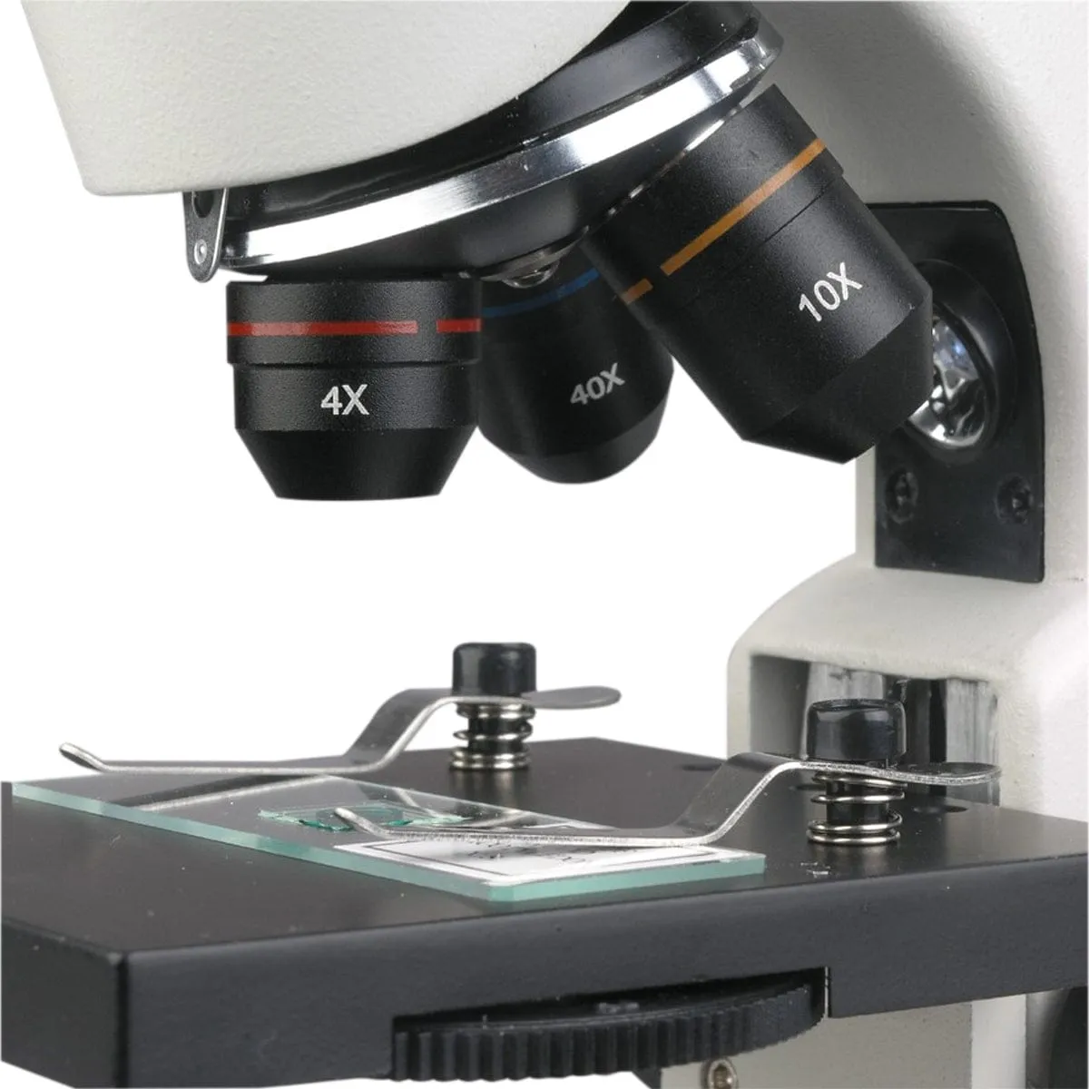 AmScope M120 Series Student Monocular Compound Microscope 40X-1000X Magnification with Dual Light and 1MP Camera