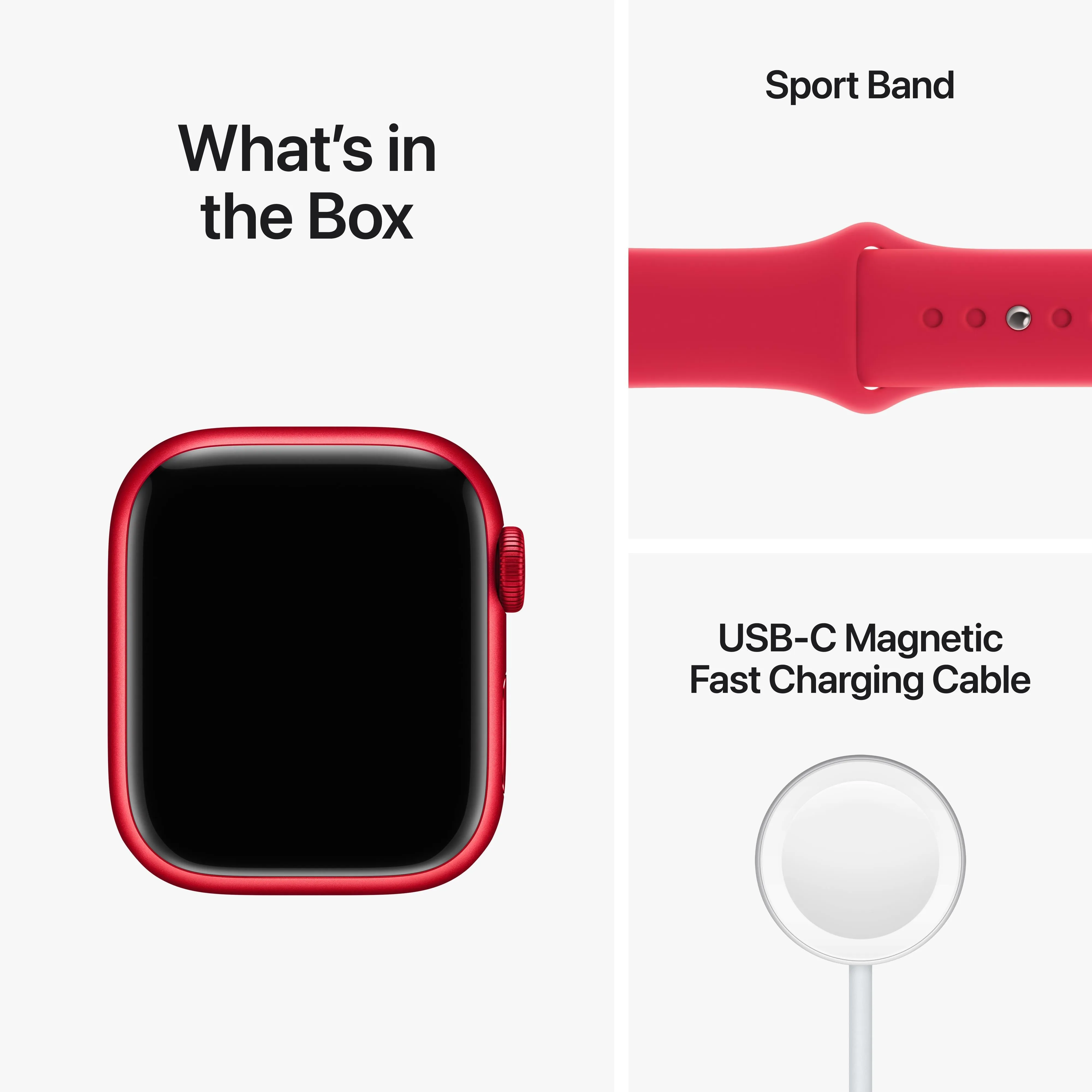 Apple Watch Series 8 GPS   Cellular 41mm (PRODUCT)RED Aluminium Case with (PRODUCT)RED Sport Band - Regular