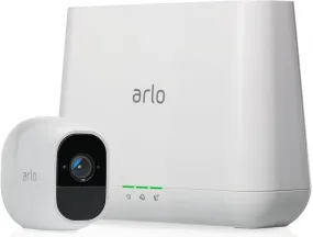 Arlo Pro2 Smart Home Security Cameras | Alarm | Rechargeable | Night Vision | Indoor/Outdoor | 1080p | 2-Way Audio | Free Cloud Storage Included | 1 Camera Kit | VMS4130P