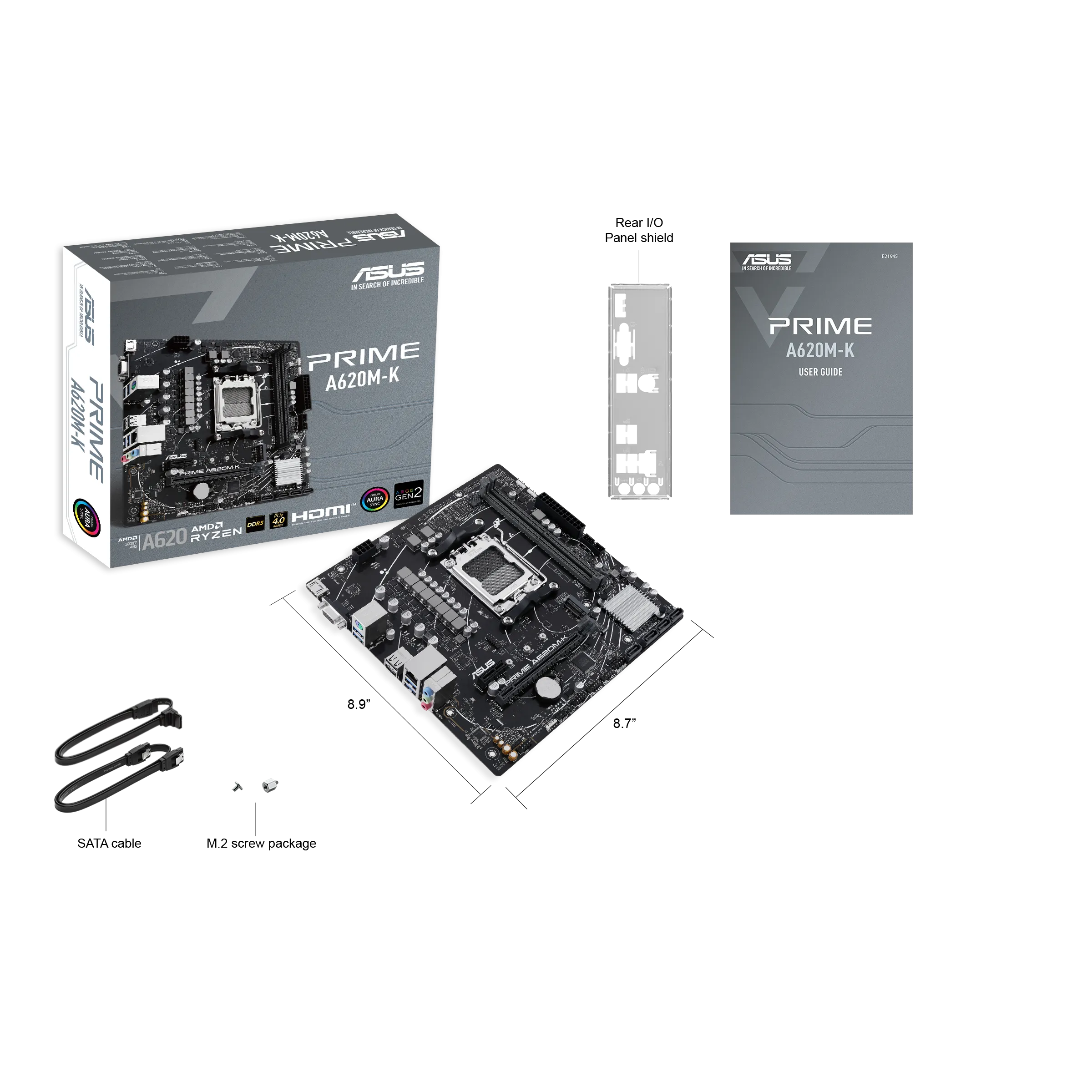 ASUS PRIME A620M-K-CSM DDR5,Socket AM5 mATX Motherboard