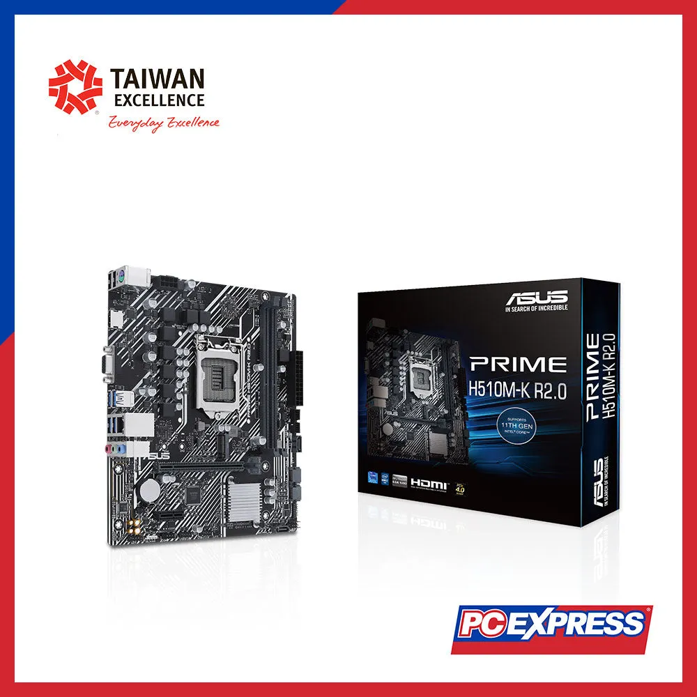 ASUS PRIME H510M-K R2.0 Micro ATX Motherboard