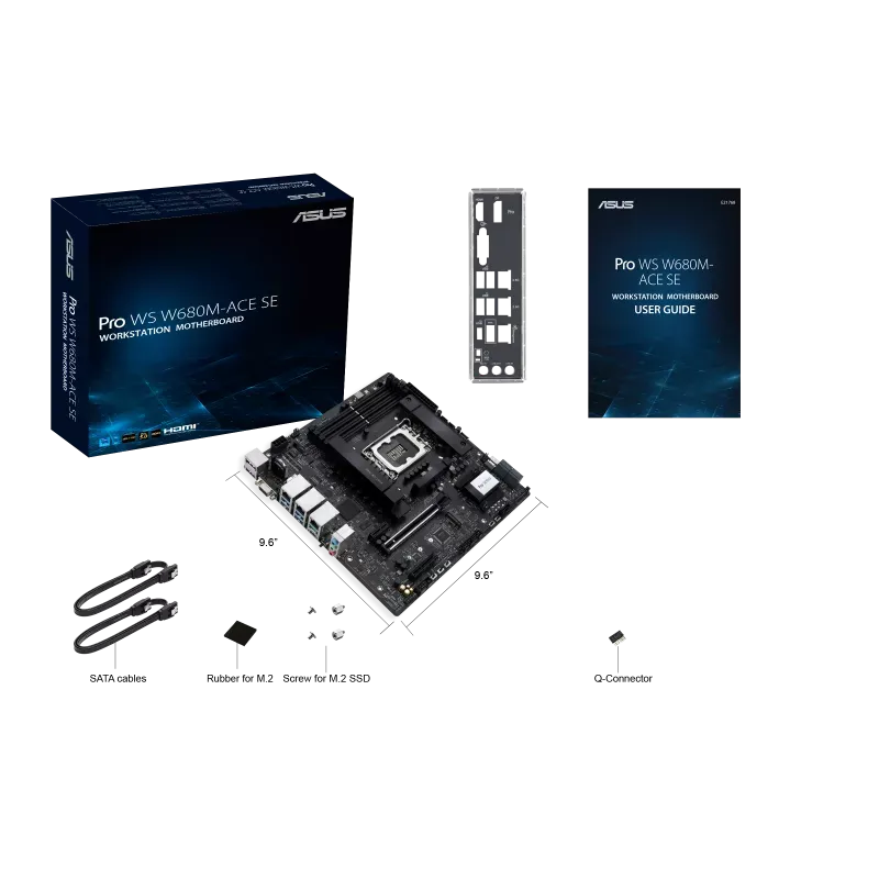 ASUS Pro WS W680M-ACE SE DDR5, Intel W680, LGA 1700 ATX Workstation Motherboard