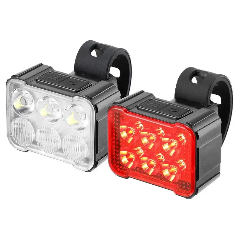 Bicycle lights, headlights, mountain bikes, night riding lights, night flashlights, road bikes, warning lights, taillights, ridi