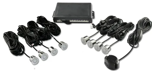 BOYO VTSR200 - Rear Parking Assist System with 8 Parking Sensors (Silver)