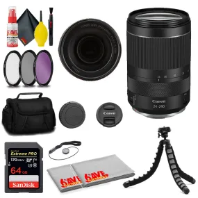 Canon RF 24-240mm f/4-6.3 IS USM Lens   SanDisk 64GB Card   MORE