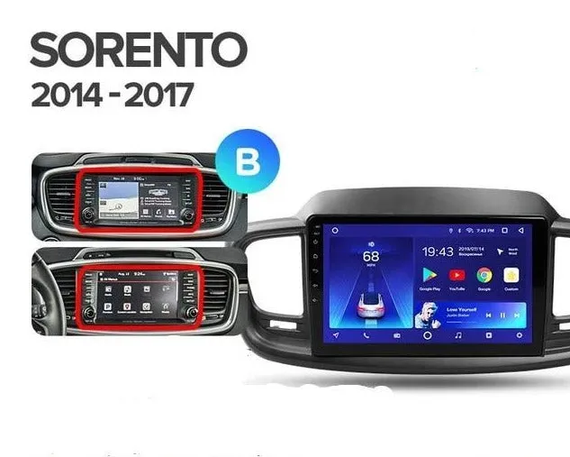 Car Dealz 10.2" Android 10.0 Kia Sorento UM 2014-2017 In Dash Plus OEM Fascia