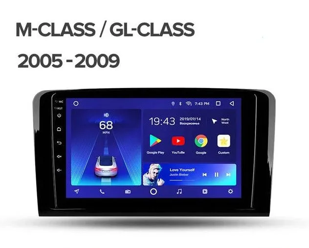 Car Dealz 10.2" Android 10.0 Mercedes Benz M-Class GL-Class 2005-2009 In Dash Plus OEM Fascia