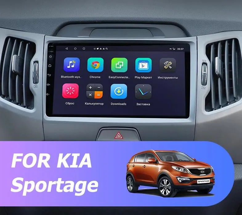 Car Dealz 9" Android 10.0 KIA Sportage 3 2010-2016 In Dash Plus OEM Fascia