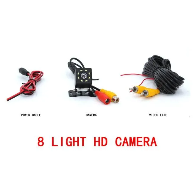 Car Rear View Camera 8 LED Night Vision