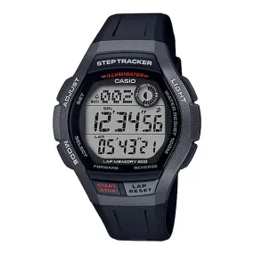 Casio Men's Sports Step Tracker Black Resin Band Watch WS2000H-1A WS-2000H-1A