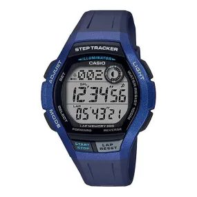 Casio Men's Sports Step Tracker Blue Resin Band Watch WS2000H-2A WS-2000H-2A