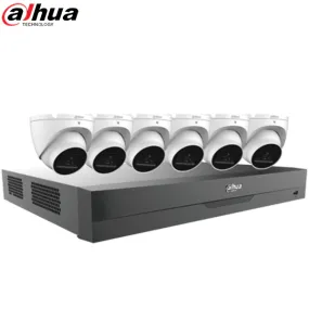 Dahua / HDCVI DVR Kit / 8 Channels / 4K Penta-brid DVR / 6 x 5MP / 2.8mm lens / Eyeball Cameras / DH-C885E62A