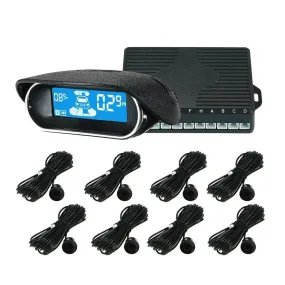 Digital Display Reversing Radar 8 Parking Sensors Electronics Parking Assistance Car Detector With 3 Levels For Volume Control