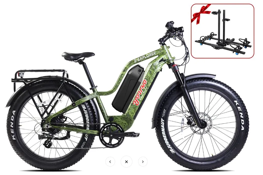 E-Explorer 1,000W 26" Fat Tire Hunting E-Bike by Young Electric