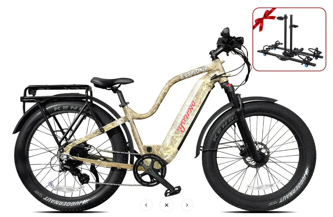 E-Explorer 1,000W 26" Fat Tire Hunting E-Bike by Young Electric