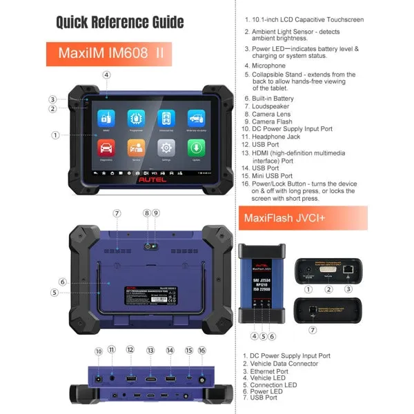 GT-AMIM608 - Autel MaxiIM IM608 PRO II | Advanced Immo, Key Coding & Diagnostic