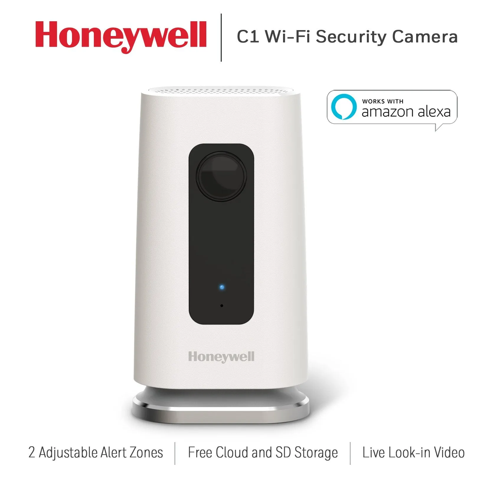 Honeywell Lyric C1 Indoor Wi-Fi Security camera, RCHC4100WF1002/W