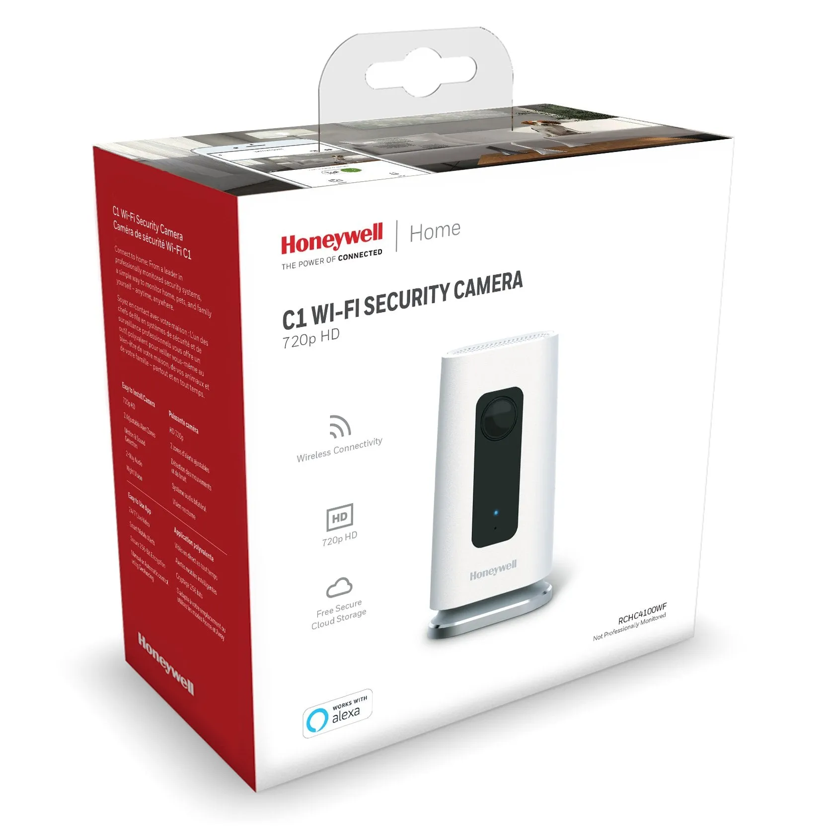 Honeywell Lyric C1 Indoor Wi-Fi Security camera, RCHC4100WF1002/W