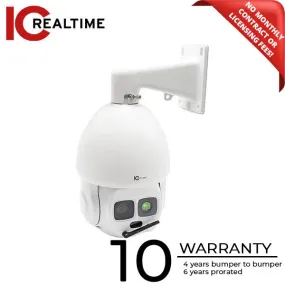 IC Realtime - IPEL-P2045X-IRW1 / 2MP IP Full Size PTZ / 45X Optical Zoom I-Sniper / 1804 Feet Smart IR / Hi-PoE Capable / Ai with Auto Tracking