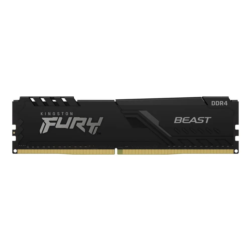 Kingston FURY Beast RAM, 8 GB DDR4 (1x8 GB), 2666 MHz, CL16, KF426C16BB/8, black