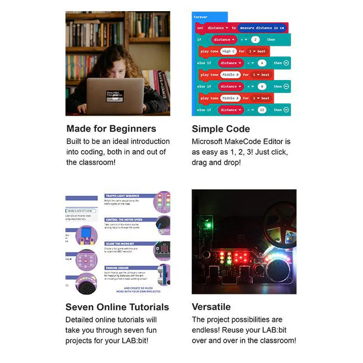 Kitronik LAB:bit educational platform for BBC micro:bit