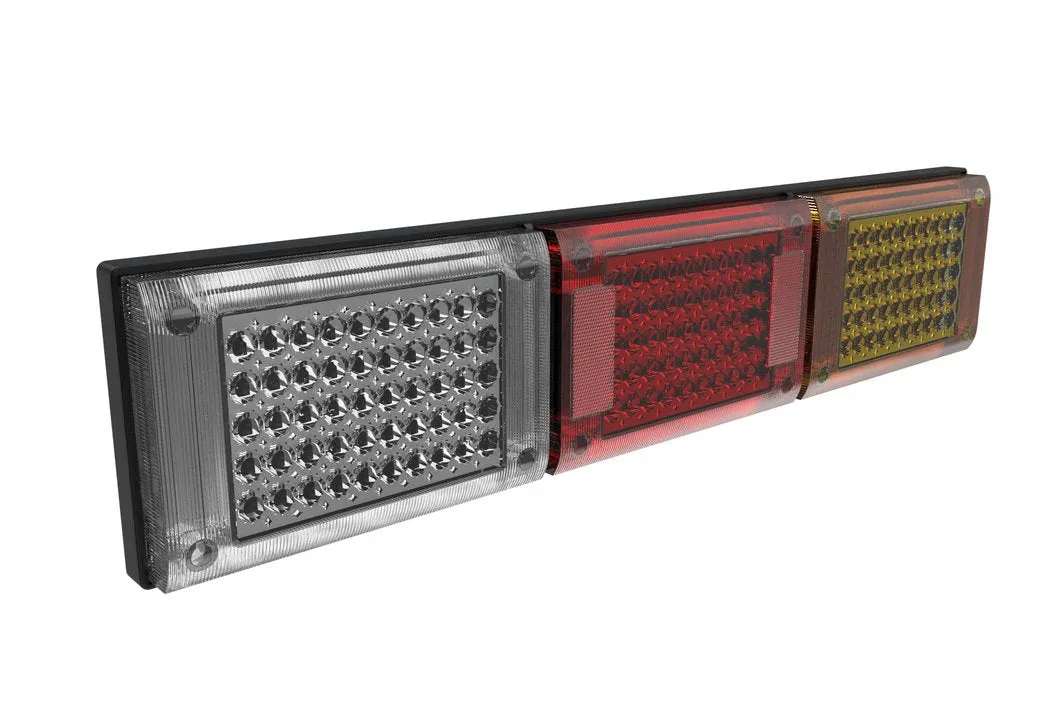 Led Jumbo Triple Red/Amber/White 10-30