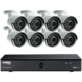 Lorex by FLIR LHA41082TC8B 8-Channel MPX 1080p HD 2TB DVR with 8 Weatherproof IR Cameras