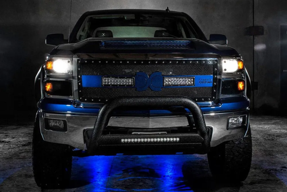 Lund Nudge Bull Bar with 20" LED Light for RAM 1500 DT Crew Cab | Black