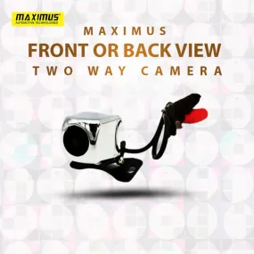 Maximus Two Way Front or Back View Camera - Wide Angle View | Optional for Lines and View Change