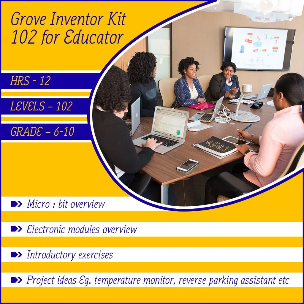 Micro:bit Grove Inventor online course 102 for educator (e-course)