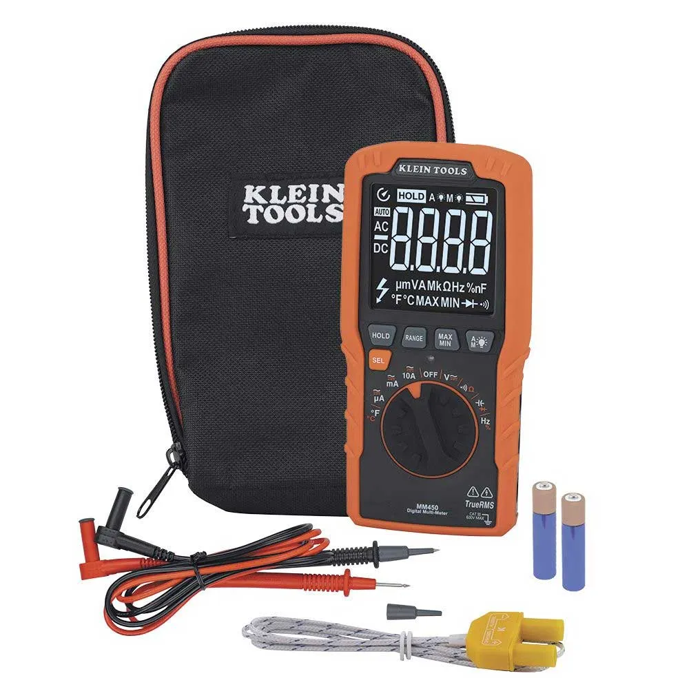 MM450 Digital Multimeter, Auto Ranging, Temperature