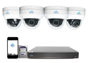 MTD8113-V-AISMD Package | 8MP 4K Smart Varifocal Dome Cameras and 8 Channel 4 Series AI NVR and 2TB HDD