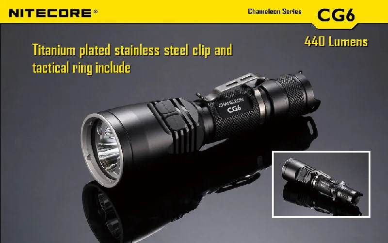 NITECORE Chameleon CG6 440 Lumen CREE XP-G2(R5) LED Flashlight