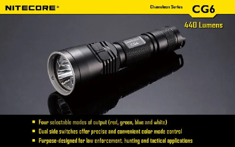 NITECORE Chameleon CG6 440 Lumen CREE XP-G2(R5) LED Flashlight