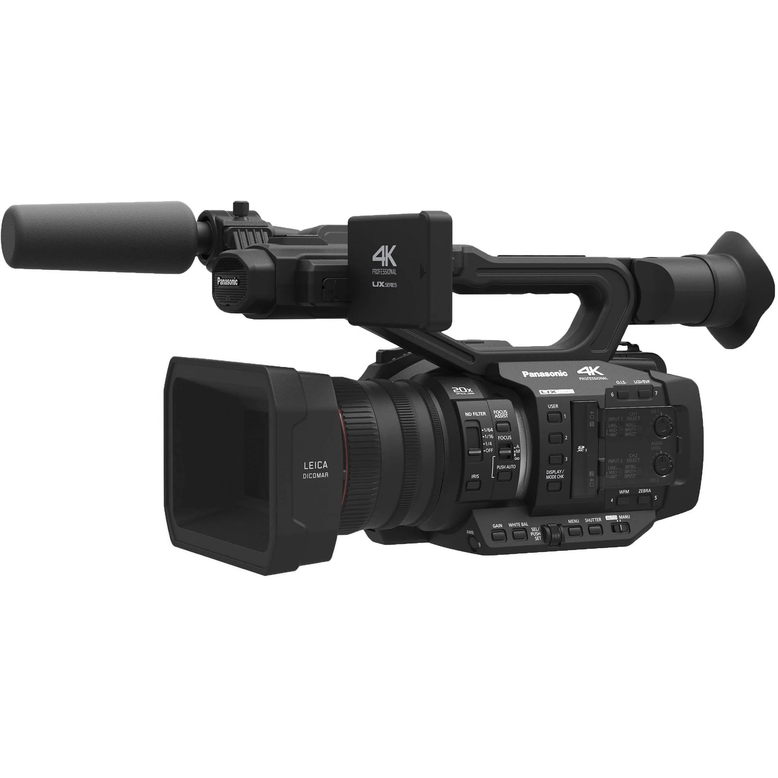 Panasonic AG-UX180 4K Premium Professional Camcorder International Version Deluxe Plus Warranty Bundle