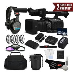 Panasonic AG-UX180 4K Premium Professional Camcorder International Version Deluxe Plus Warranty Bundle